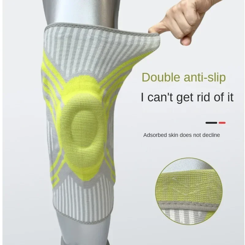 Sports Knee Pads Brace Support Sports Fitness Basketball Spring Knee Booster Meniscus Joints Protector Running Accessories