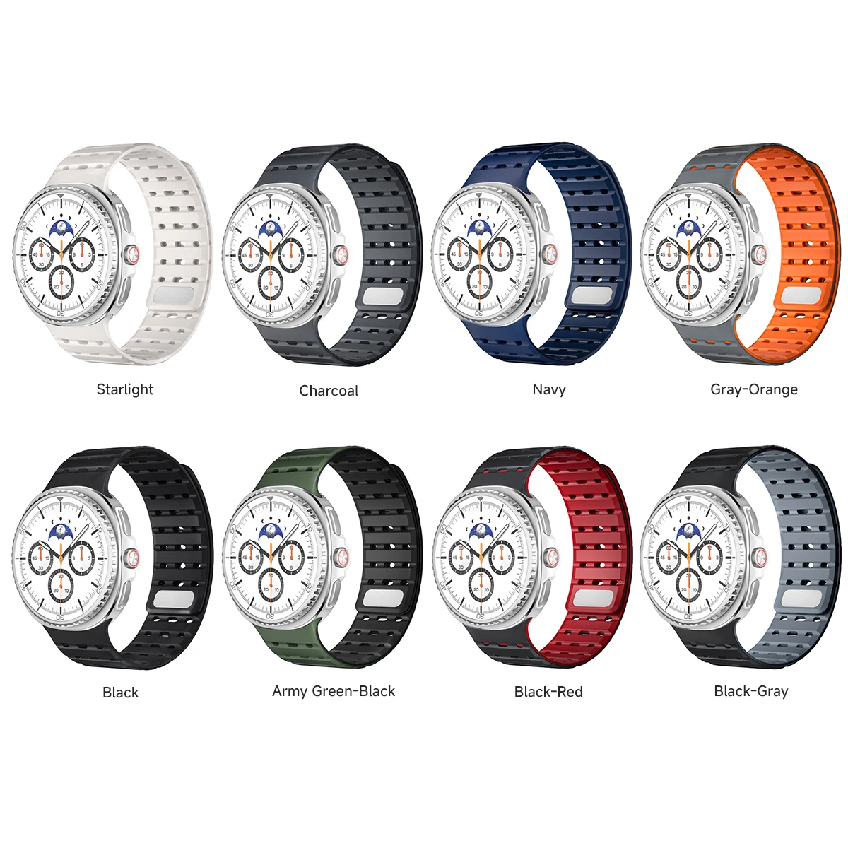 Breathable Silicone Magnetic Strap - Sport Band Bracelet Accessory