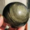 Beautiful Natural Gold Obsidian Crystal Ball Natural Crystal Reiki Healing 1