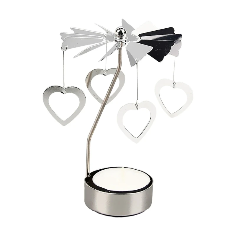 Rotary Holder Creative Rotating Candlestick Tea Light Holder Party Gift Women Wife Children Girl