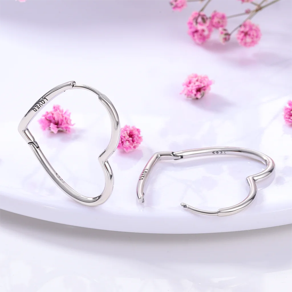 2022 Charm Double Hoop Earrings 925 Silver Fit Original Brand Charms Diy Fine Jewelry Gift For Women Fine Earring Making