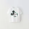 1-6Age Boys Cartoon Short-sleeved Tops Summer New Style Costume Girls Children Cotton Trendy Costume Donald Duck Print Tshirt 3