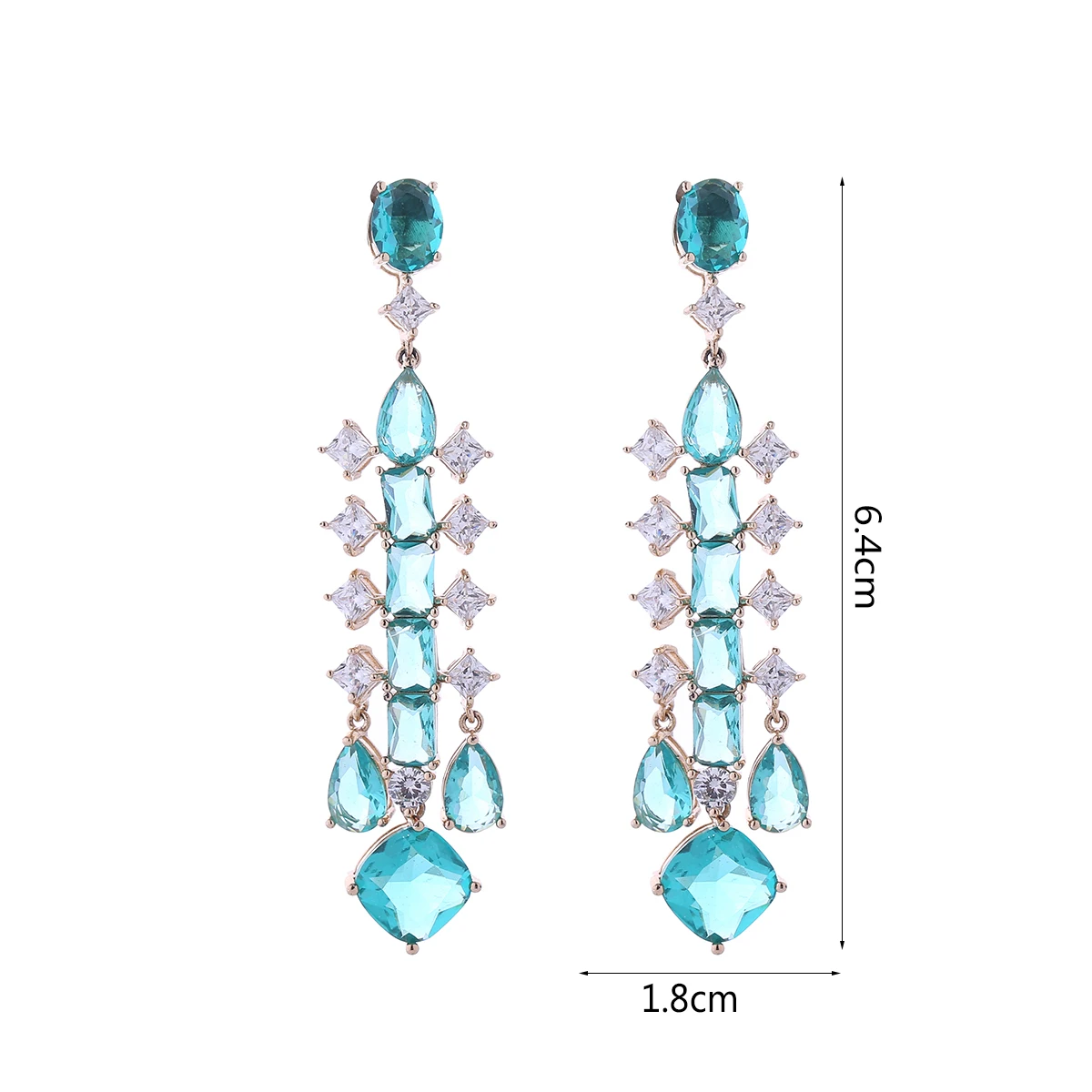 

LINCY Luxury Vintage Zircon Women Earrings Pendant Retro Elegant Ladies Goth Girl Gift