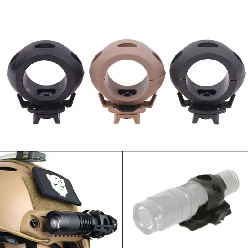Tactical Helmet Flashlight Mount Flashlight Helmet Mount Holder 30mm Helmet Aliexpress