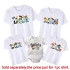 Funny Disney Toy Story Family Matching Shirts Dad Mom Bro Sis Tshirts Birthday Boy Baby Rompers Family Birthday Trip Outfits 4