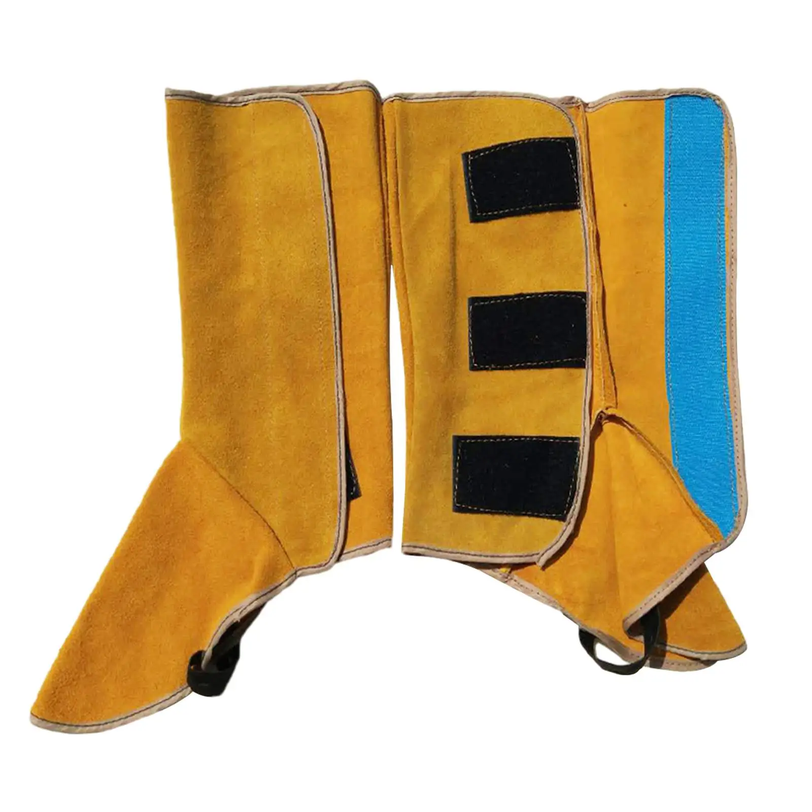 2 Pieces Welding Boot Cover Welding Gaiters Tools Safe Leather Welding Spats for Household Farming Processing Glass Processing