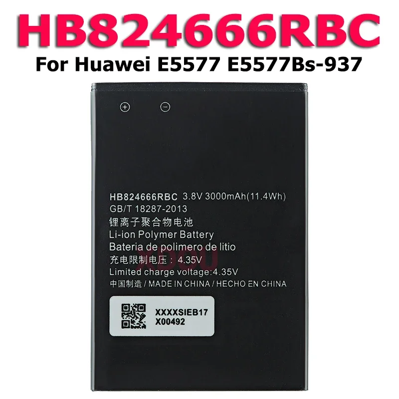 Новинка 2024, запасная батарея XDOU HB824666RBC для Huawei E5577, 55 000 мАч