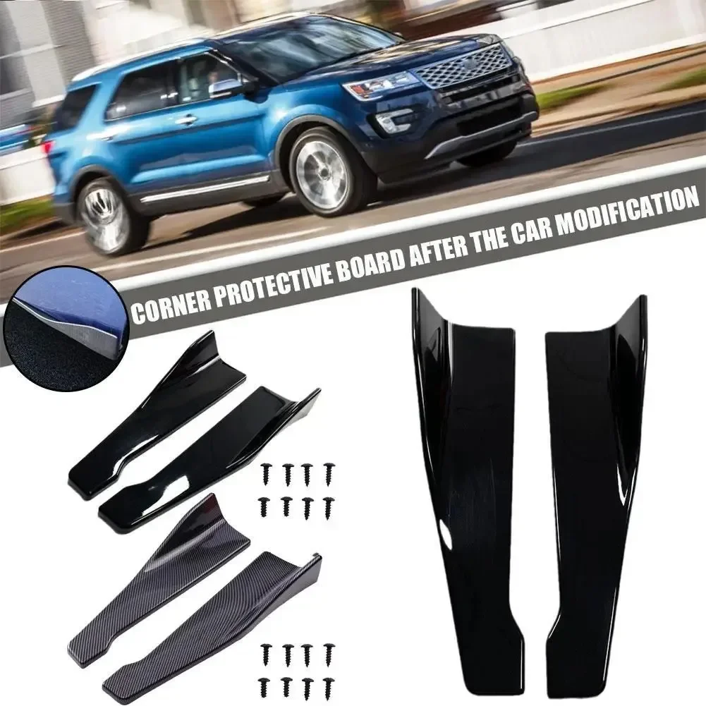 Universal Car Front Rear Bumper Strip Lip Spoiler Diffuser Splitter Scratch Protector For Audi BMW HONDA Toyota 2pcs 48CM Length