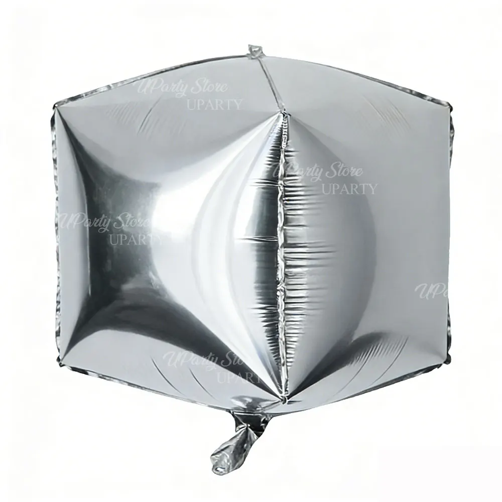 6/3/1 Stück Würfel-Folienballons 22 Zoll Helium Luft 4D Quadratische Ballons für Geburtstag Hochzeit Verlobung Jubiläum Party Dekoration – Detail 8