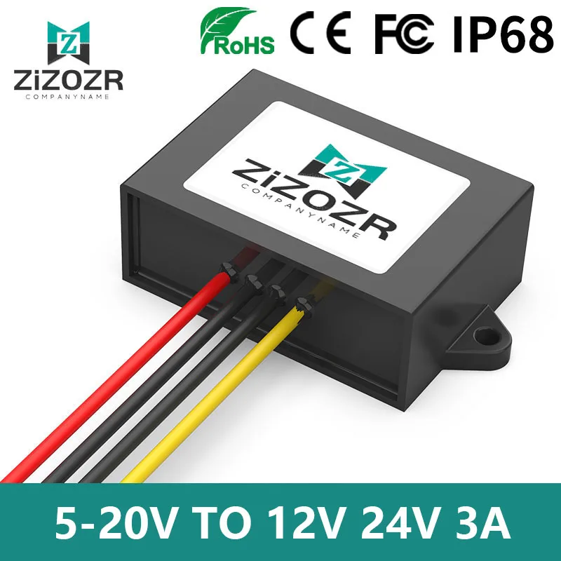 

DC DC Voltage Boost Regulators 5-20V 7.5V 9V 12V To 12V 24V 3A Boosters Stabilizer Charging Transformers Step Up Power Converter