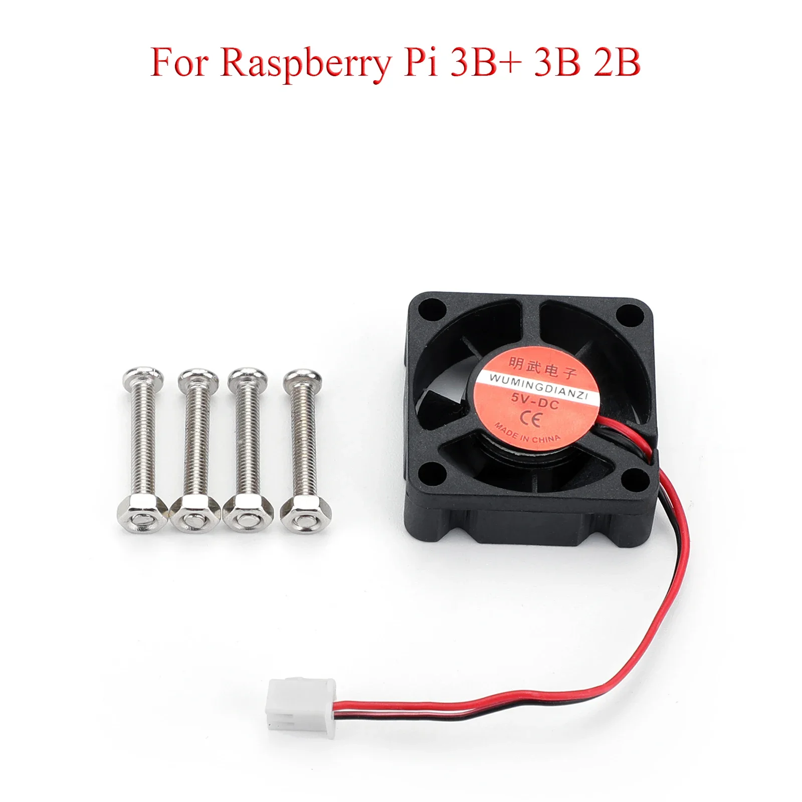 

Raspberry Pi Cooling Fan DC 5V 0.2A 30*30mm Fan With Screws For Raspberry Pi 5 4B 3B+ 3B 2B