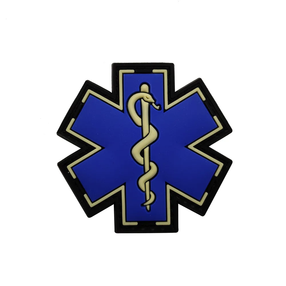 Tactical Rescue Star of Life Embroidered Patch - Paramedic First Aid Emblem