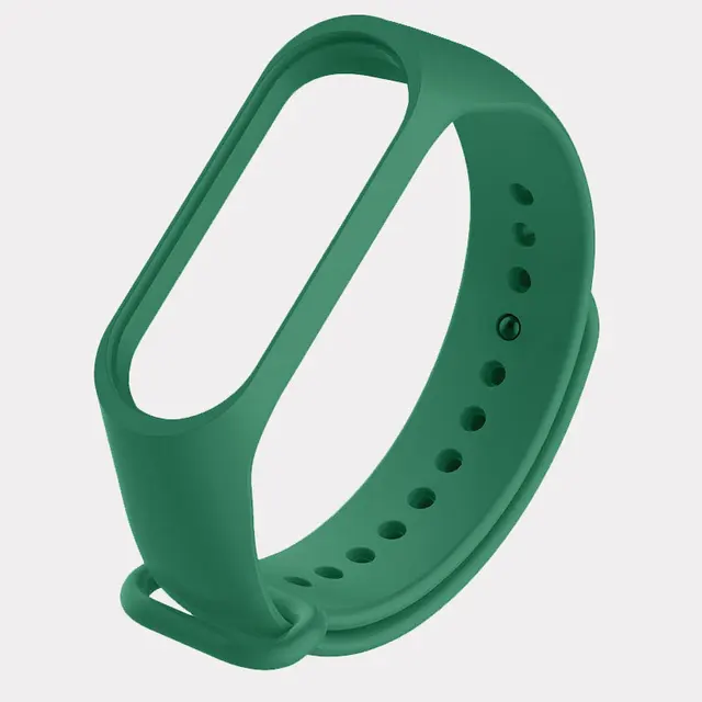 Strap for Xiaomi Mi Band 6 5 4 3 Sport Bracelet watch Silicone wrist strap For xiaomi mi band 3 4 5 bracelet Miband 4 3 5 Strap Dark green