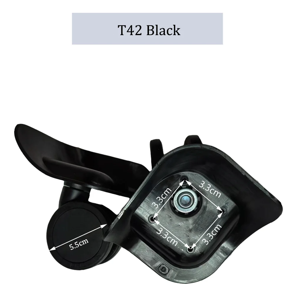 For SJTOBOL T42 Nylon Luggage Wheel Trolley Case Wheel Pulley Sliding Casters Universal Wheel Repair Slient Wear-resistant