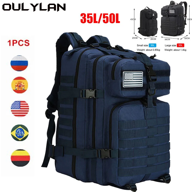 

Военный тактический рюкзак Oulylan MOLLE, армейская охотничья сумка, мужской уличный рюкзак для походов, кемпинга, нейлоновые водонепроницаемые сумки для рыбалки