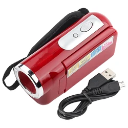 Portable HD Digital Video Camera Camcorder (Red)