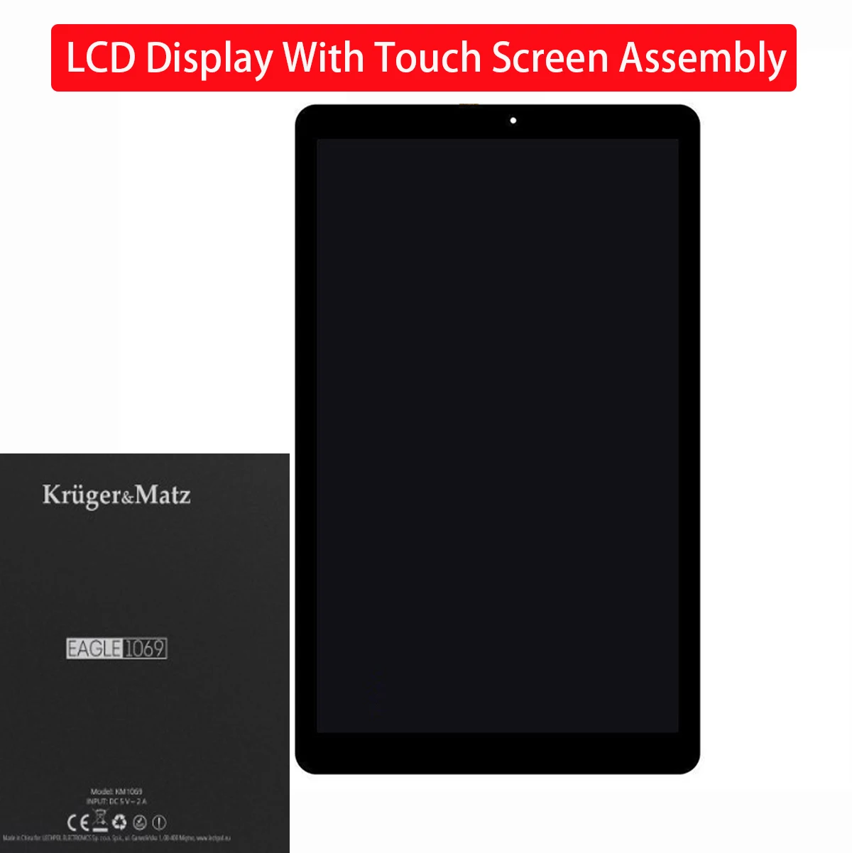 

Original LCD Display Touch Screen Digitizer Assembly Glass Sensor For Kruger&Matz Eagle 1069 Tablet PC Pantalla Replacement