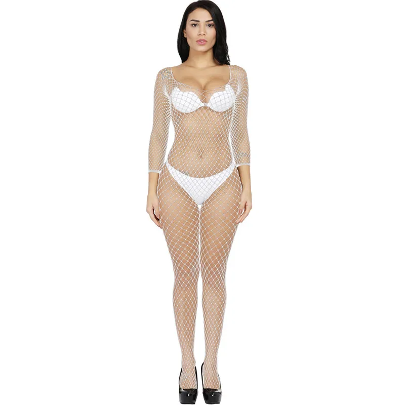 Women Underwear Sexy Lingerie Sexy Transparent Fishnet Bodystockings Women Lingerie Full Body Erotic Porno Bodysuit Sex Crotchless Teddy Catsuit