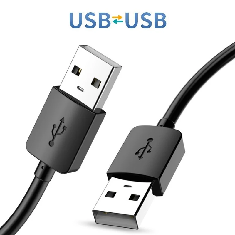 USB A to A Dual Male Extension Cable for Data Transmission