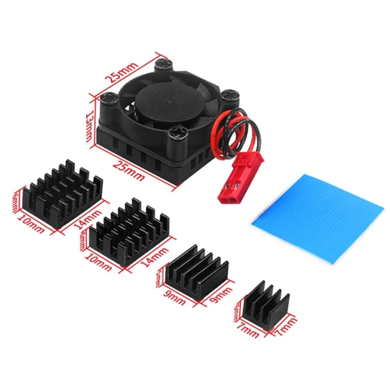 Quiet Aluminum Base Heatsink with Fan for Orange pi 5 Plus Development Board Heat Sink Running Smoothly Cooler Radiators development board raspberry pi cooler chipset cooler