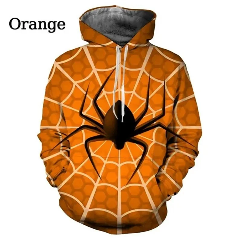 thumbnail image 1 of Sudadera con capucha con estampado 3D de araña para hombre, ropa de calle de hip hop personalizada, sudaderas con capucha para primavera y otoño para hombre, 1 of 5