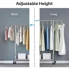 Clothing Garment Rack Capacity 450 lbs Clothing Racks on Wheels Rolling Clothes Rack for Hanging Clothes Heavy Duty Commercial 4