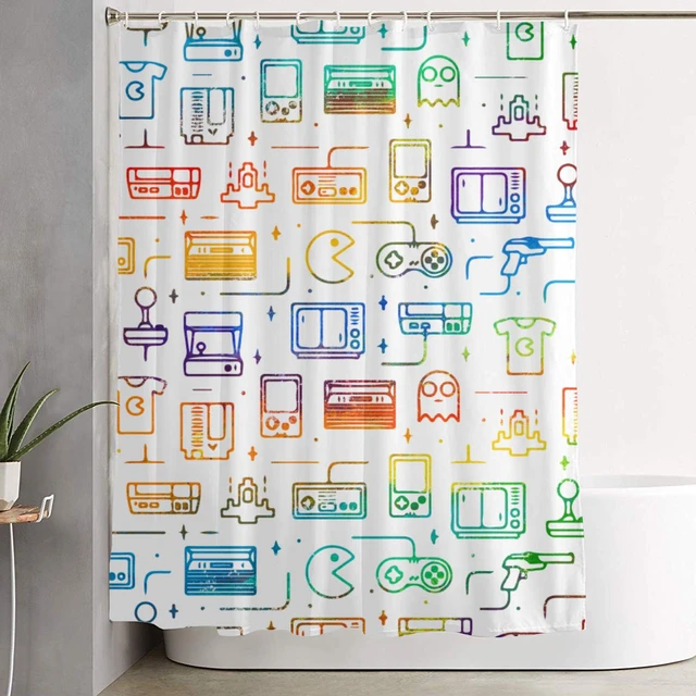 New York Subway Map Shower Curtain White Subway Map Shower