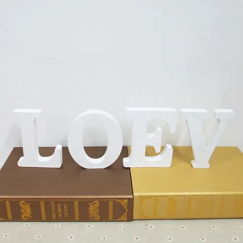 

1pc Diy Freestanding Wood Wooden Letters White Alphabet Wedding Birthday Party Home Decorations Personalised Name Design