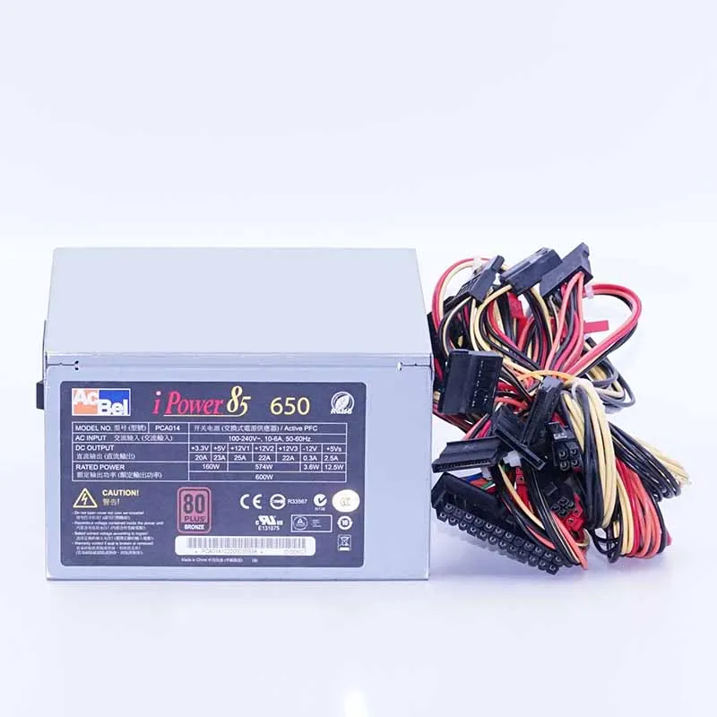 Acbel 80 플러스 브론즈용 오리지널 전원 공급 장치, PCA014 용, 600W