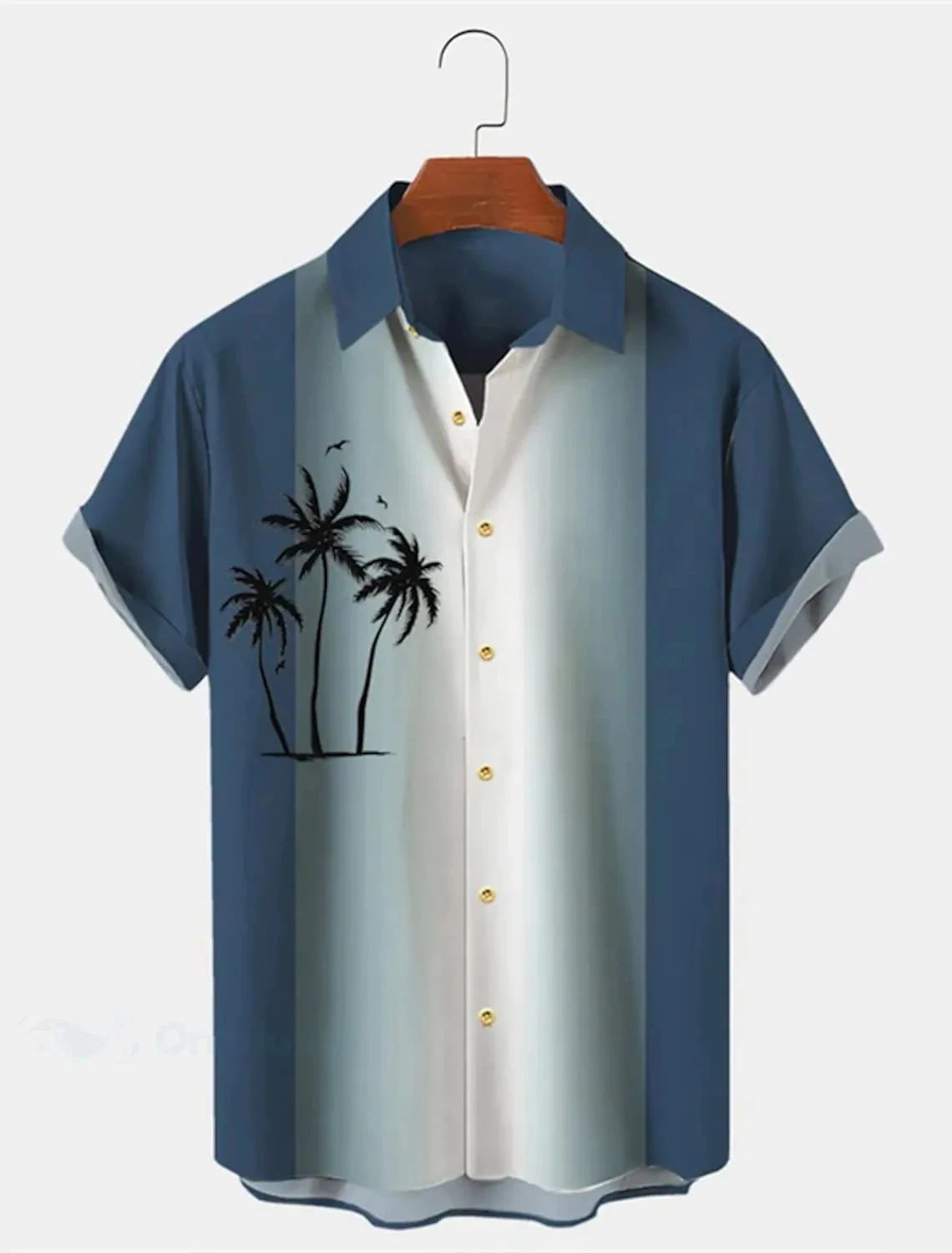 

Coconut Tree Summer Hawaiian Shirt Unisex Shirt Palm Turndown Street Outdoor Short Sleeve Button-Down Print Men's Clothing