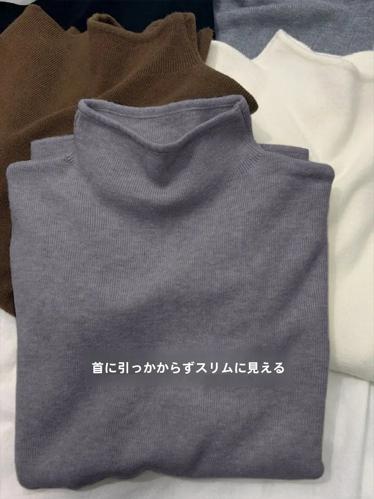 Серая осенне-зимняя нижняя рубашка для женщин Иу 2024 новый вязаный свитер с