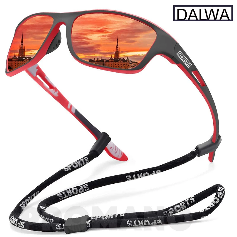 Dalwa-Lunettes de soleil de pêche polarisées pour hommes, nuances de conduite, lunettes de soleil pour hommes, lunettes de randonnée classiques, UV400