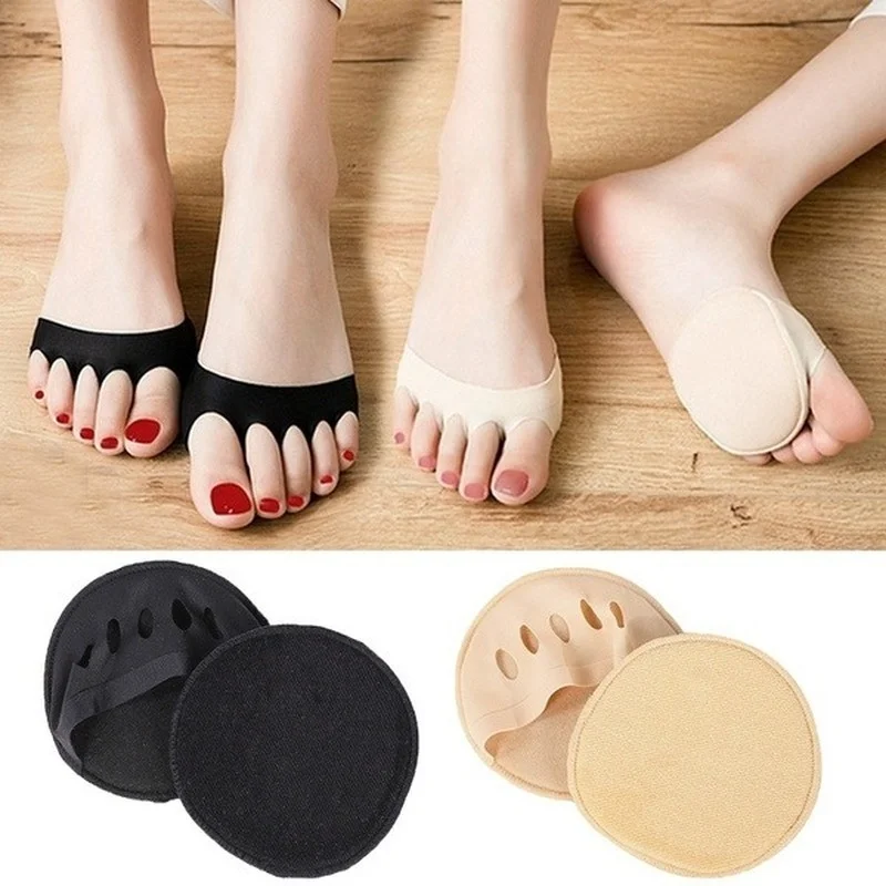 Description Picture 5 of itemFive Toes Forefoot Pads for Women Non-slip Corrective Toe Socks Women's High Heels Invisible Socks Pad Heel Socks Inserts