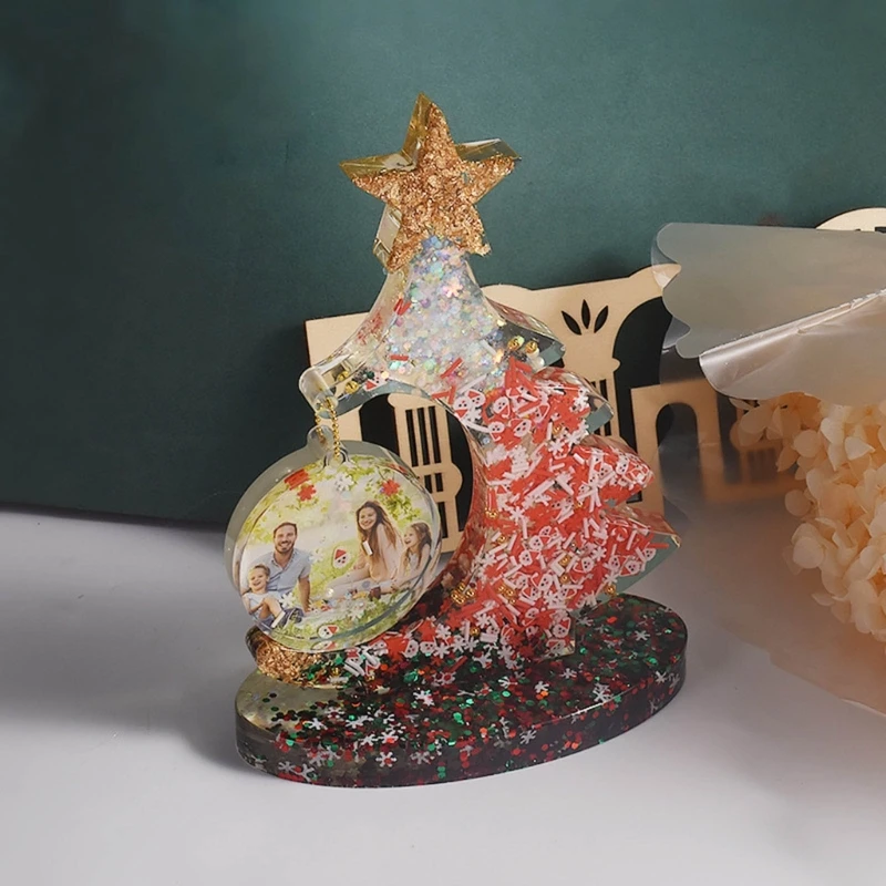 

Christmas Tree Decoration Silicone Mold DIY Table Ornament Tool Epoxy Resin Mold