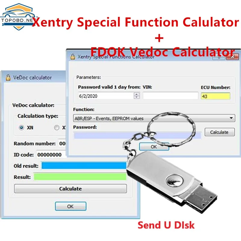 2021 HOT SELL DAS Xentry Special Function Calculator FDOK Vedoc ...