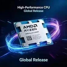 R5 8400F AMD 라이젠 5 8400F e스포츠 게이밍 데스크탑 프로세서 6코어 12스레드 4.7GHz 최대 16MB L3 캐시 AM5 DDR5 4nm 쿨러 없음
