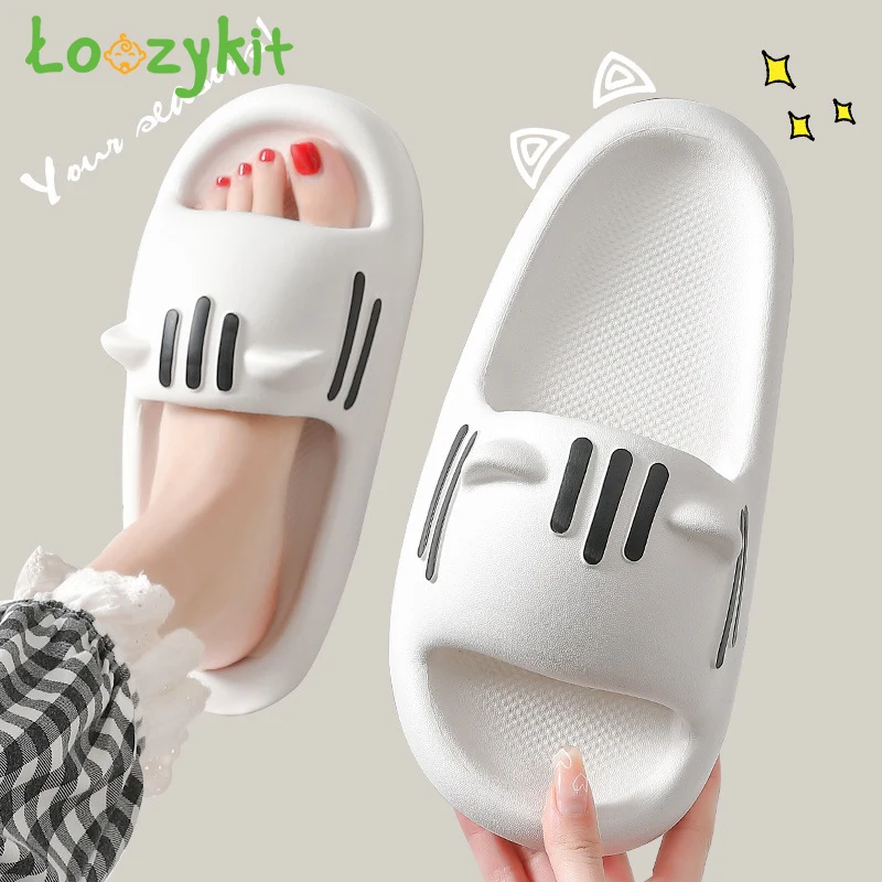 

Summer Junior Sandals Animal Green Woman Slippers Kawaii Shoes for Women 2023 Thick Platform Slides Comfortable and Elegan Cute