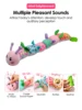 Baby Rattle Musical Caterpillar Worm Soft Infant Plush Toys Educational Interactive Sensory Toy for Babies Newborn Toddler Gift 4