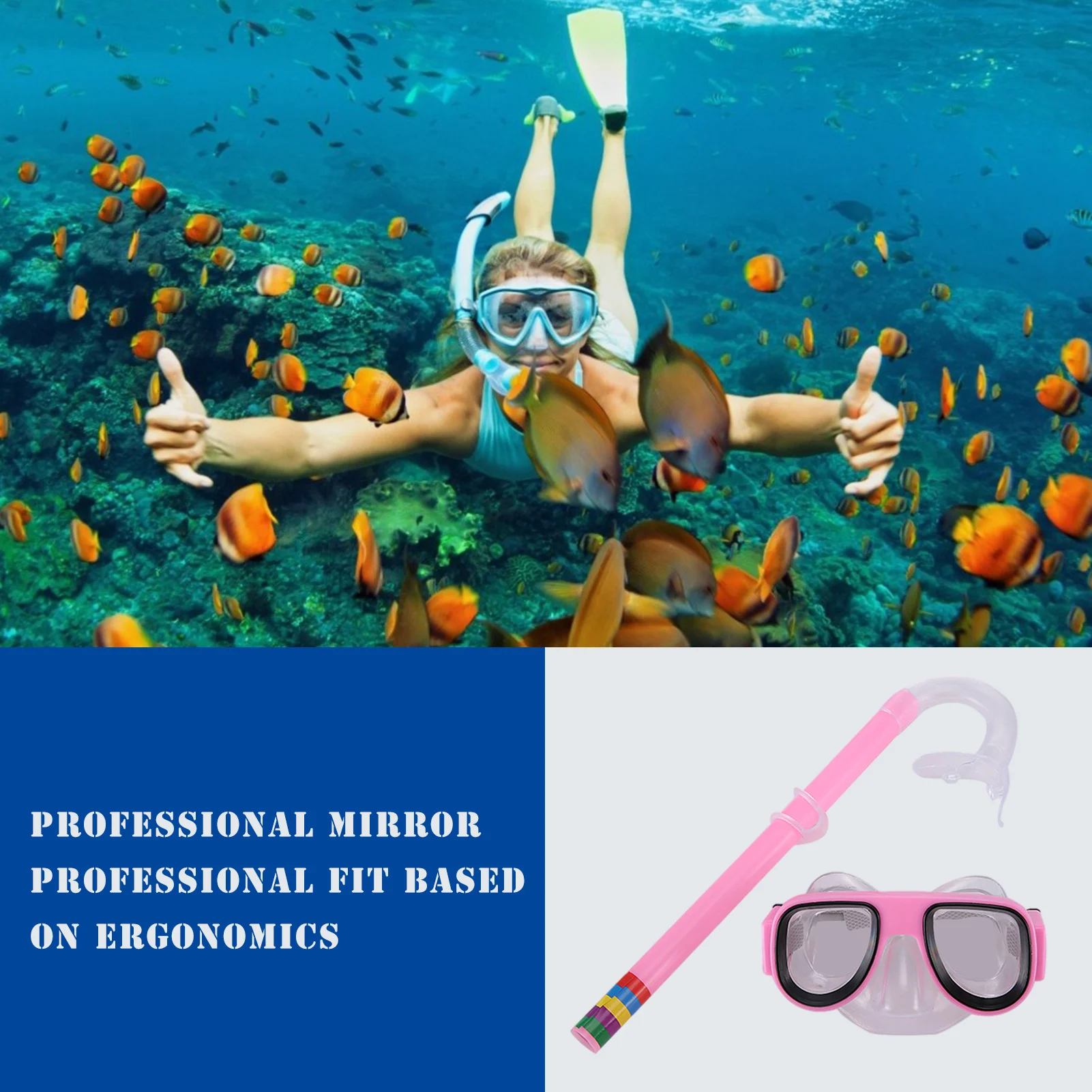 Masque de natation et ensemble de compétition pour enfants, lunettes de  natation PC, accessoires de plongée sous-marine, anti-UV - AliExpress