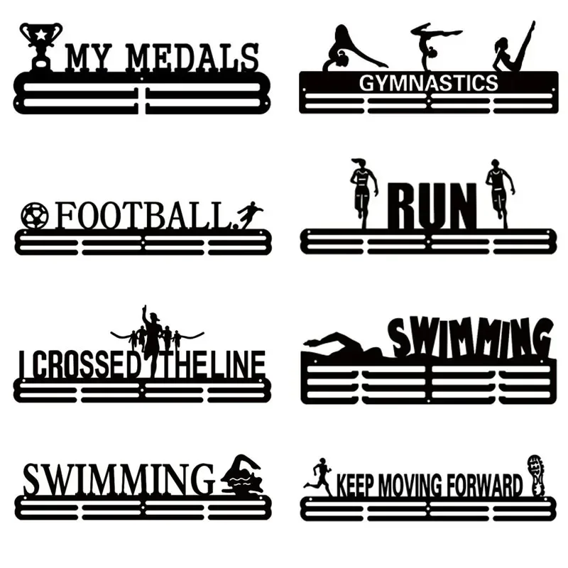 

Holder Medal Ribbon Wall Cheer,gymnastics,soccer Shelf-medal Type Display Awards Rack Hanger 40 Frame