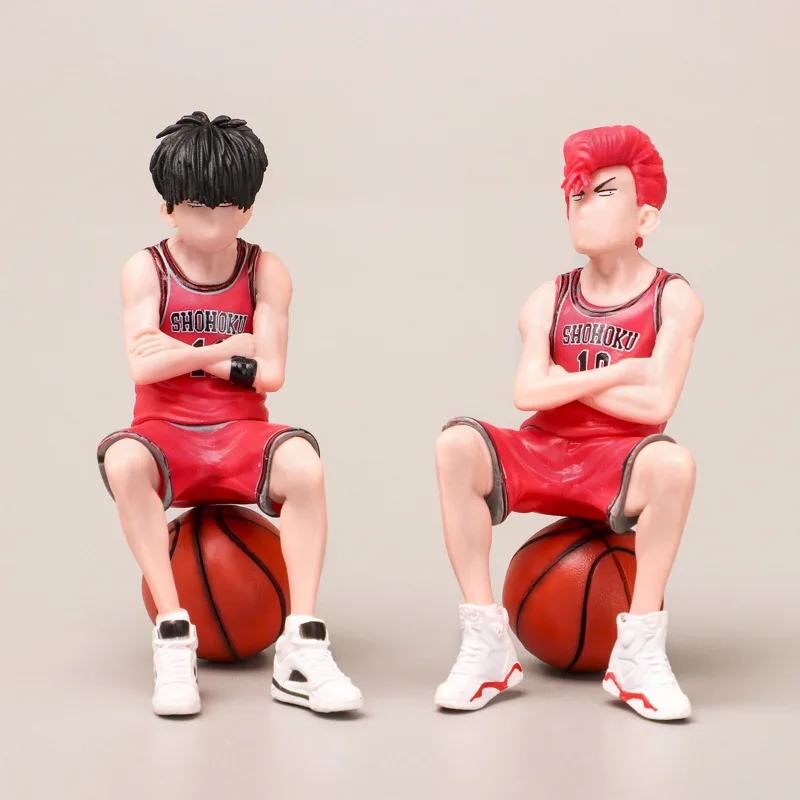 10.5Cm Anime Slam Basket Dunk Player Sakuragi Rukawa Maple Red-Haired Pvc Figure Collection Model Toys Sports Boy Model Doll