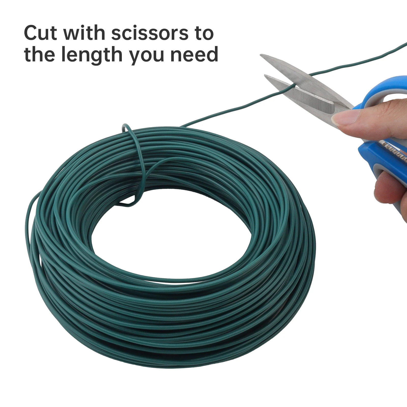 Plastic Wrapping Twig Trapping Wire Gardening Cable Ties 2mm x 50m Tying Wire for Gardening Flower Plant Twine Support Strap Tie