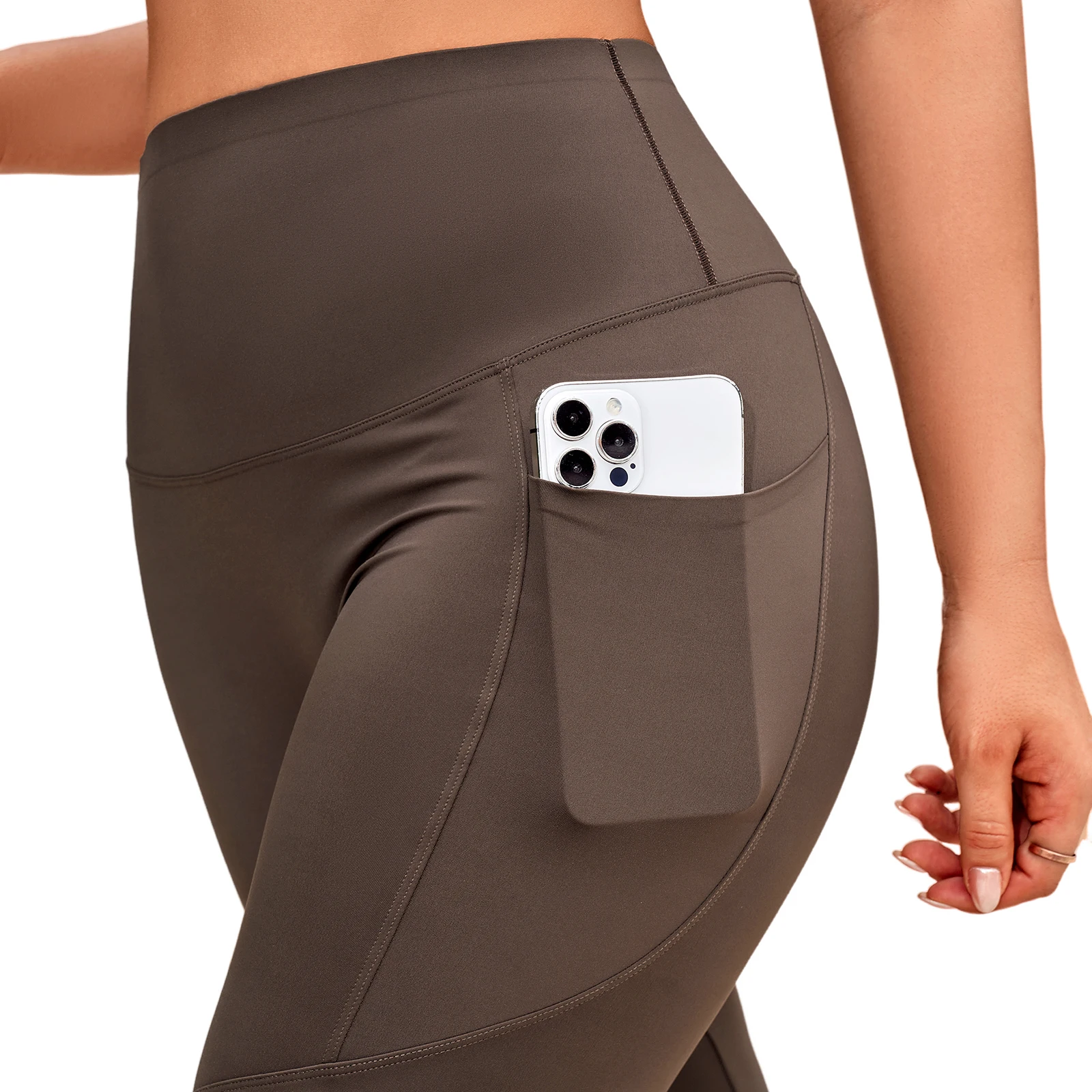 CATHSNNA Workout Leggings for Women High Waisted Compression Tummy Control Butt Lifting Yoga Leggings Pants with Pockets
