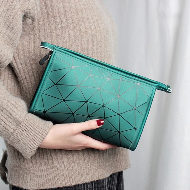 Fashion Women Travel Cosmetic Bag Multifunction Makeup Bags PU Leather Waterproof Portable Toiletries Organizer Make up Cases 3