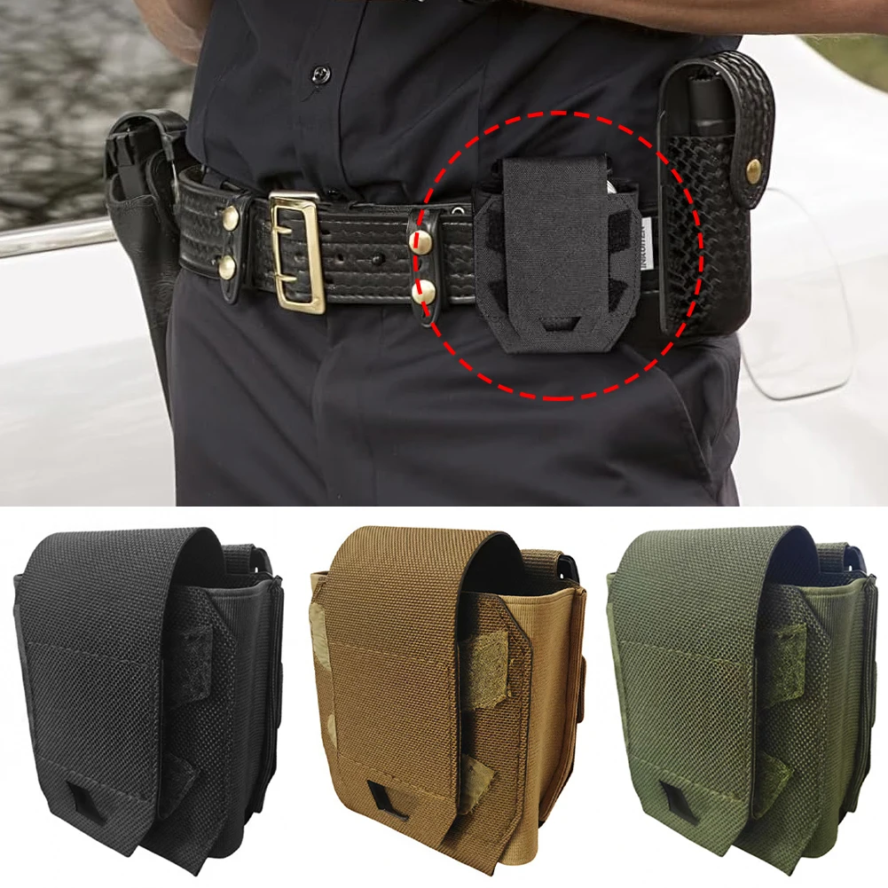 Shackles Holder Tactical Handcuffs Molle Pouch Case Universal Holster Quick Release Standard Cuffs for Vest