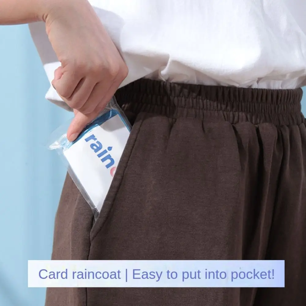 3/5/10Pcs Disposable Portable Raincoat Emergency Long Style Outdoor Rainwear Hooded Ponchos Ultrathin Adult Outdoor Rainwear