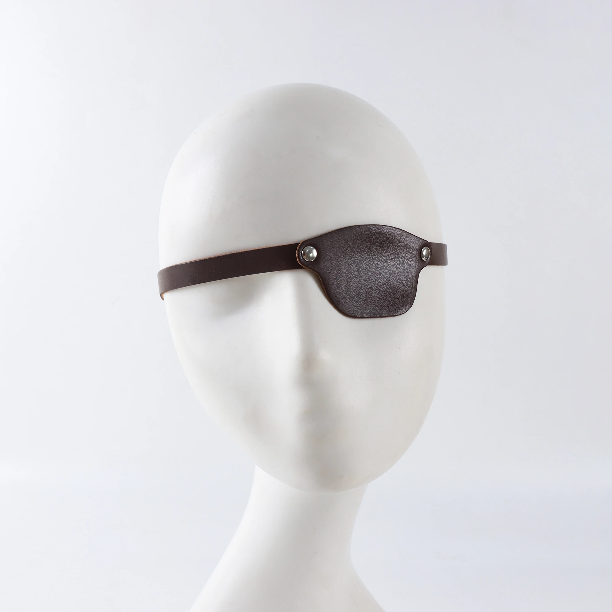 2024 neue mittelalterliche Renaissances Piraten-Augenklappe, Pu-Leder-Augenklappen für Lazy Eye, einzelne Augenmaske, Halloween-Cosplays-Kostüme – Detail 11