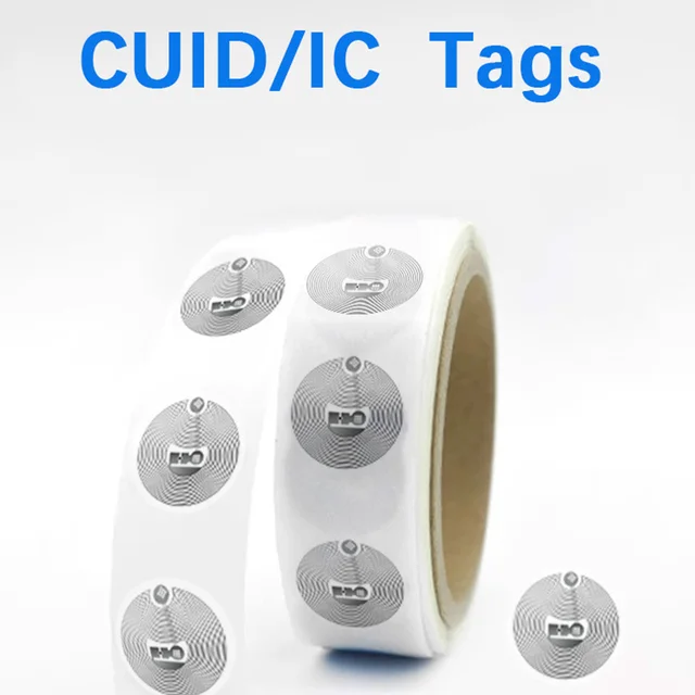 13.56mhz CUID changeable S50 1K RFID Sticker Wet Inlay NFC tag Sector 0 Block 0 UID Rewritable Proximity Card Copy Badge Clone 6