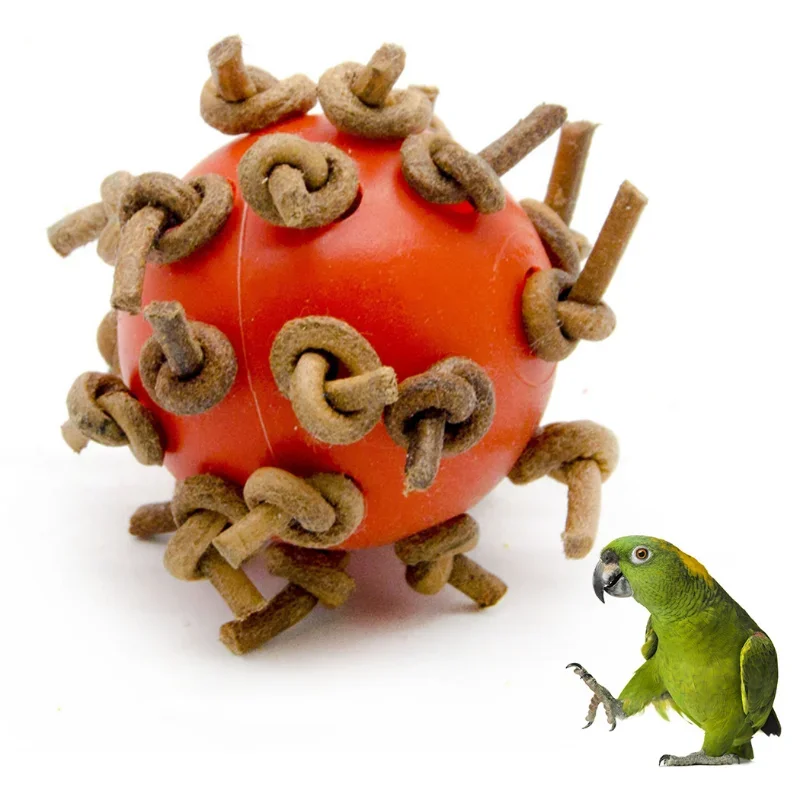 

Птичий шар жевательная игрушка с узлами диаметром 4 см, игрушка для ног, подходит для Amazon, попугай, Африканский, серый, товары для домашних животных