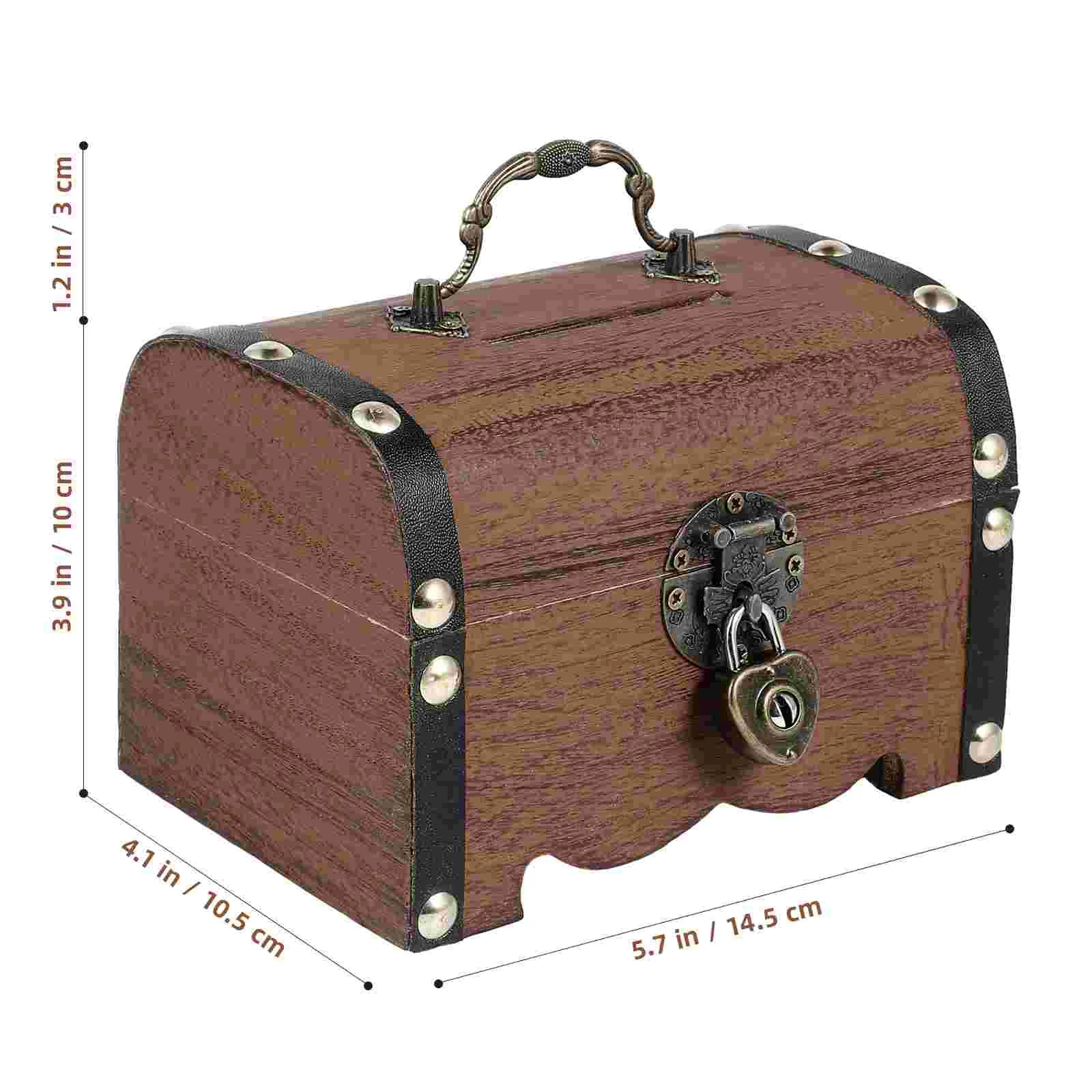 Piggy Bank for Adults Large Vintage Treasure Chest Bunny Toys Watch Kids Lockbox 2